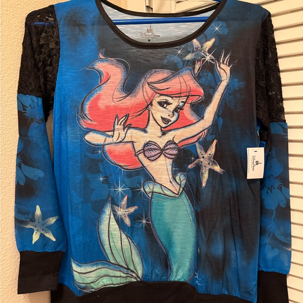 NWT Disney Parks Little Mermaid Ariel Shirt